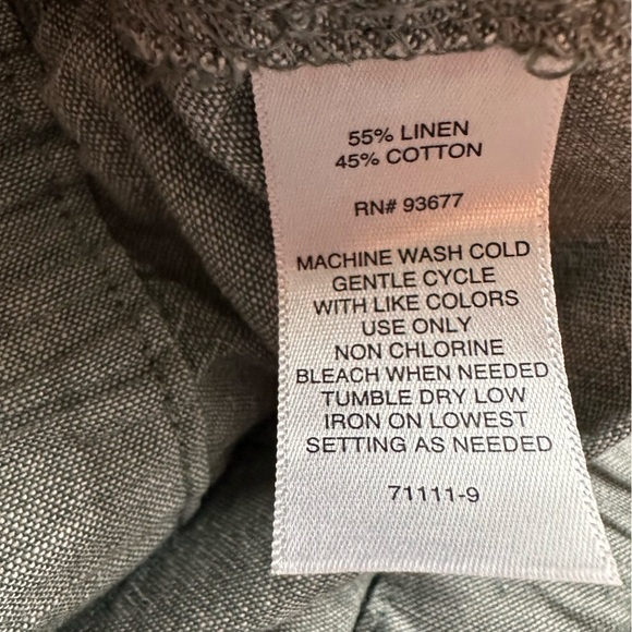 Liz Claiborne Women’s Green Wide Leg Linen Blend Pants Size XXL - Picture 6 of 6